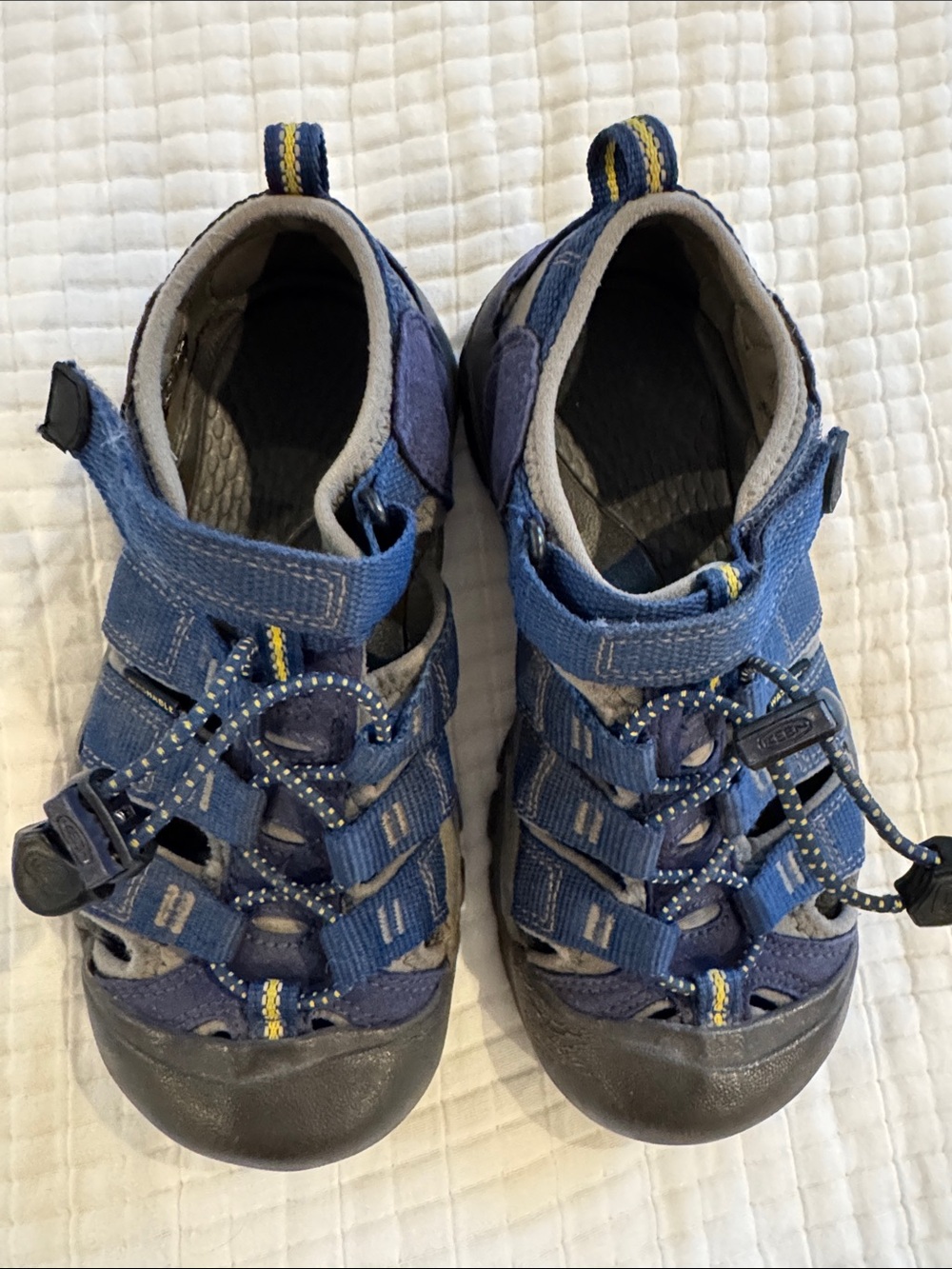 Keen Kids Navy and Yellow Closed-Toe Sandals